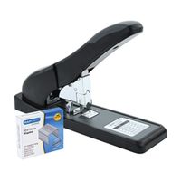 rapesco eco hd-140 heavy duty stapler black