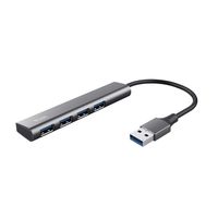 trust halyx hub usb 32 gen 1 4x usb negro gris