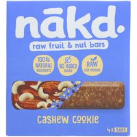 nakd cashew cookie bar - pack of 4