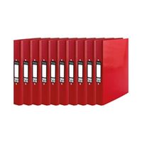 pukka brights ringbinder a4 red 10 pack br-7766