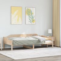 vidaxl estructura de cama sin colchon madera maciza de pino 80x200 cm