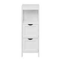 mueble de bano con 2 cajones y 1 puerta de mdf blanco