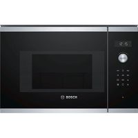 bosch serie 6 bel524ms0 microondas integrable con grill 20l 800w acero inoxidable