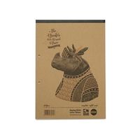 rhino recycled refill pad 160 pages 8mm ruled with margin a4 pack 5