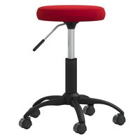 vidaxl silla de comedor terciopelo rojo tinto