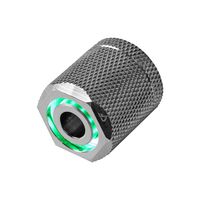 nanoxia coolforce led fitting 1613 green nickel rosca exterior led para tubos de refrigeracion