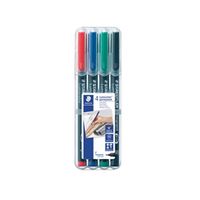 staedtler lumocolour universal pen permanent fine assorted 4 pack