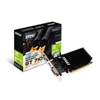 tarjeta grafica msi nvidia gt 710 2gd3h lp 2gb gddr3  hdmi  dvi-d  vga