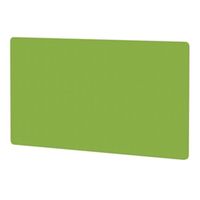 air screen for back-to-back desk 1600x800mm bespoke myrrh green fabric