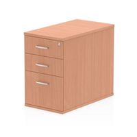 impulse 800 desk high pedestal 3 drawer beech - i000071