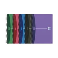 oxford poly opaque wirebound notebook a5 assorted 5 pack 100101300