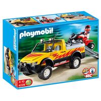 playmobil 4x4 pick-up with quad 4228