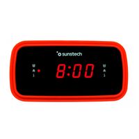 radio despertador - sunstech frd60 rojo