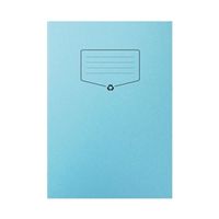 100 recycled a4 exercise book  7mm  sq  blue  64 pages