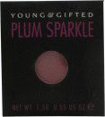 young  gifted eyeshadow refill 15g - plum sparkle