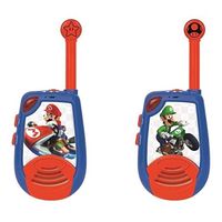 lexibook nintendo mario kart pareja de walkie talkies