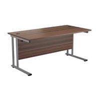 allegro 1200 x 800 rectangular cantilever workstation dk walnutsilver