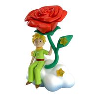 el principito y la rosa figura 9cm