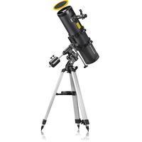 bresser pollux telescopio reflector 1501400 eq3 con filtro solar y adaptador para movil