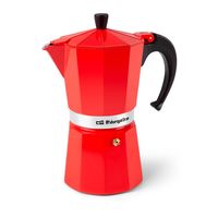 cafetera italiana - orbegozo kfr1240 12 tazas rojo