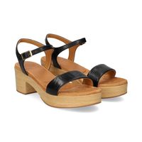 unisa sandalias con plataforma mujer - negro talla 35