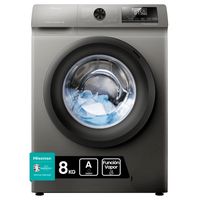 hisense wfqp8014evmt lavadora carga frontal 8kg a acero inoxidable