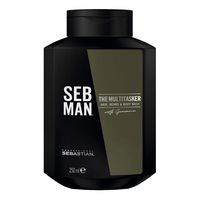 the multitasker - 250 ml - sebastian professional - gel 3 en 1 para el cabello cuerpo y barba