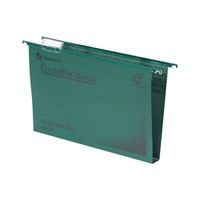 rexel crystalfile classic suspension file 50mm foolscap green - 71750