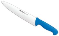 cuchillo cocinero de acero inoxidable nitrum de 250 mm mango azul