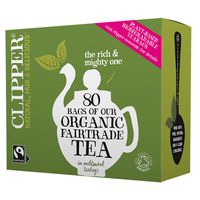 clipper organic  fairtrade everyday tea - 80 bags