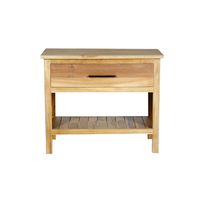 mueble de bano de madera de teca maciza de 90 cm