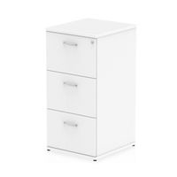 impulse filing cabinet 3 drawer white - i000193