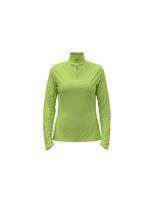 sudadera de trail odlo mid layer essential 12 zip mujer verde