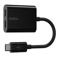 belkin adaptador usb-c a 2xusb-c negro