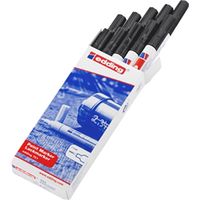 edding 751 bullet tip paint marker fine black 10 pack 4-751001