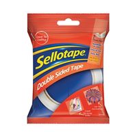 sellotape double sided tape 25mmx33m 6 pack 1447052