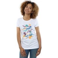 dc comics camiseta manga larga justice league para mujer