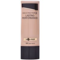 max factor base de maquillaje lasting performance touch proof 111-deep beige para mujer