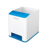 leitz wow sound booster pen holder whiteblue