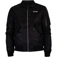 schott chaqueta deporte chaqueta de bombardero con insignia extraible para hombre