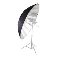 bresser sm-9 paraguas reflector gigante platanegro 180cm