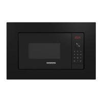 siemens iq300 be623lmb3 microondas integrable con grill 20l 800w negro