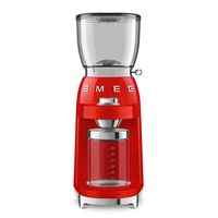 smeg cgf01rdeu estetica 50s style molinillo de cafe de acero inoxidable 150 w rojo