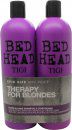 tigi duo pack bed head dumb blonde 750ml shampoo  750ml conditioner