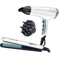 remington shine therapy s8500gp pack secador  plancha de pelo 2300w blanco