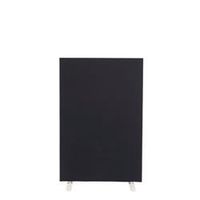 1200w x 1600h upholstered floor standing screen straight - fst1216sbk