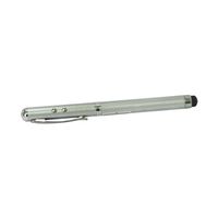 rolson 4-in-1 laser pointer pen silver 1230082