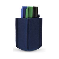 magnetoplan magnetotray felt pen holder small blue 60x60x100mm 1227614