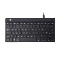 r-go compact break wired keyboard uk qwerty black rgocoukwdbl