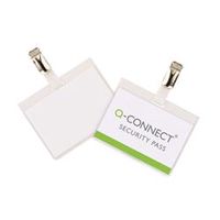 q-connect security badge 60x90mm pack of 25 ref kf01562